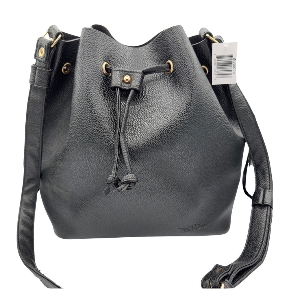 Bella Russo Bucket Crossbody Adjustable Strap PU Leather Western Bag Large NWT